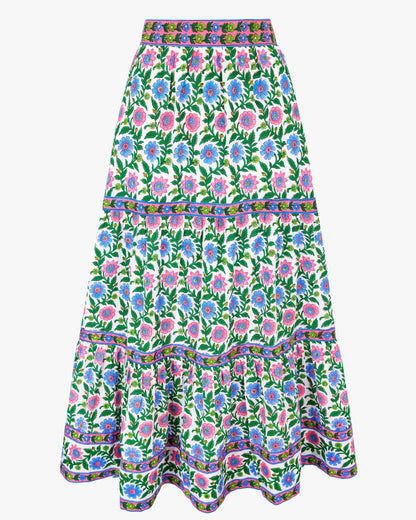 Pink City Prints Fleur Skirt