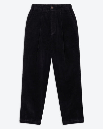 Lowie Black Corduroy Easy Trouser