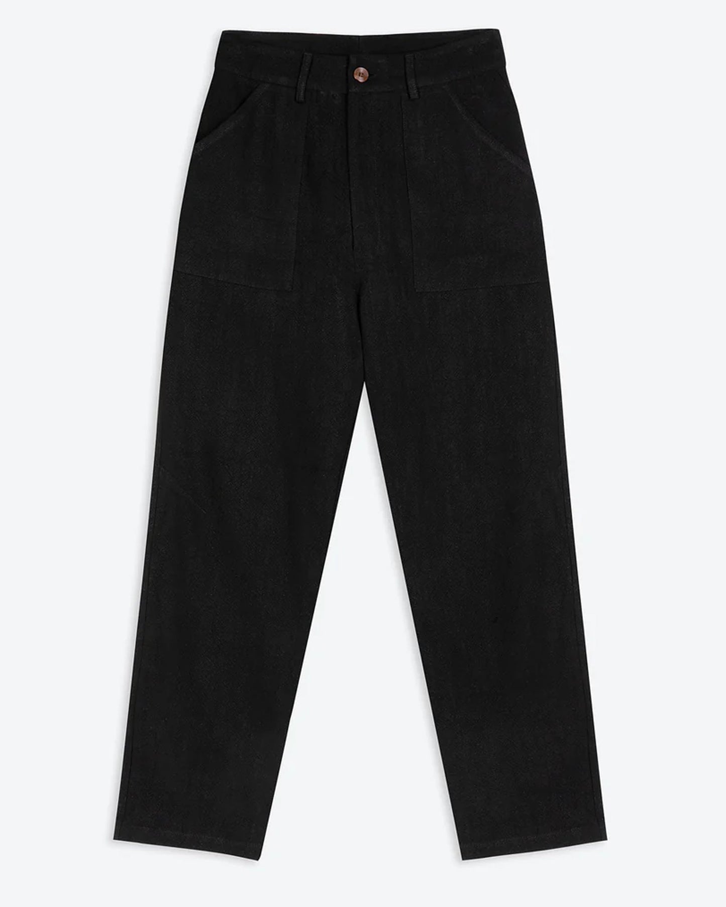Lowie Viscose Linen Black Natalie Trouser