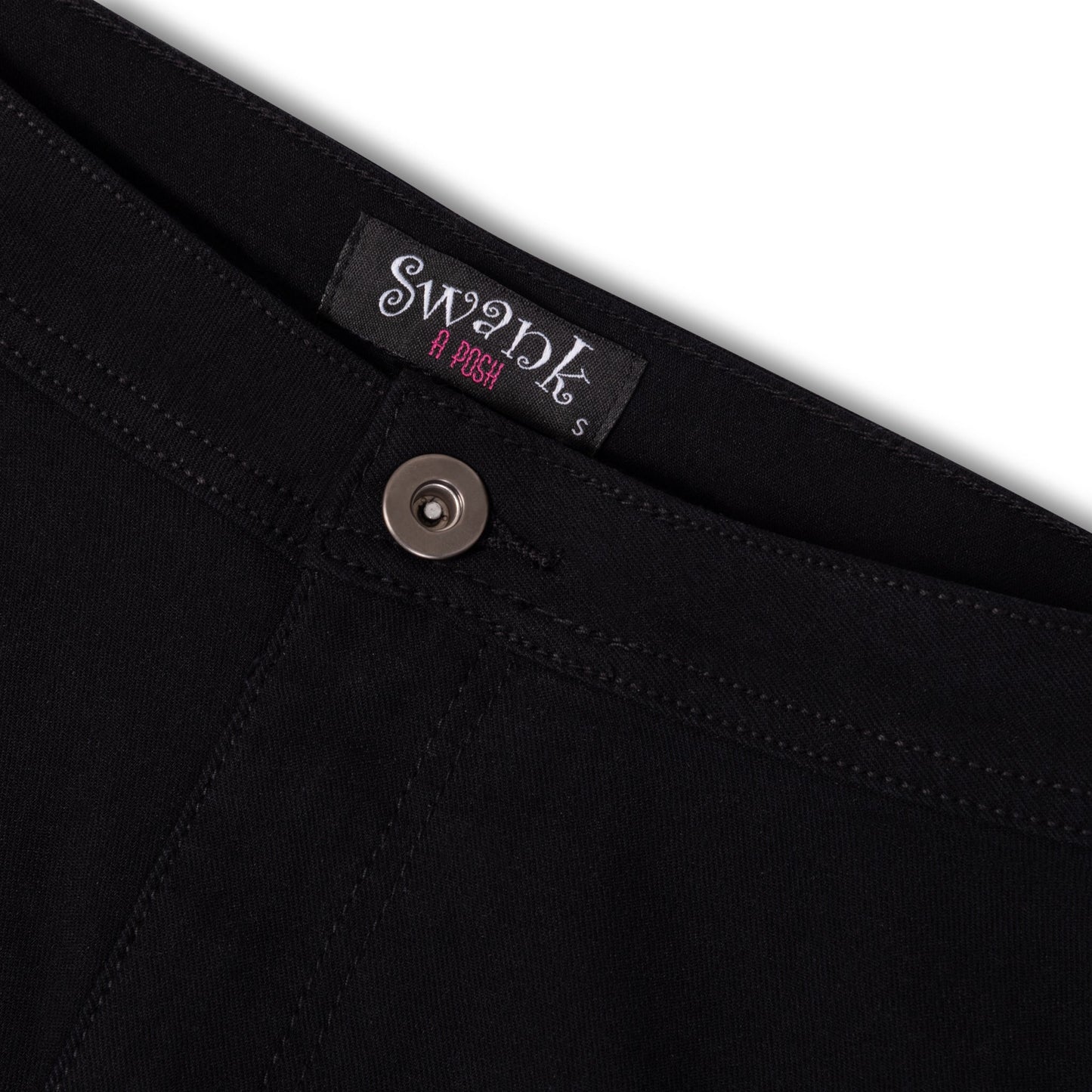 Super Swank High Waist Stretchy Jeans - Black