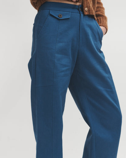 Lowie Worker Blue Panelled Trousers