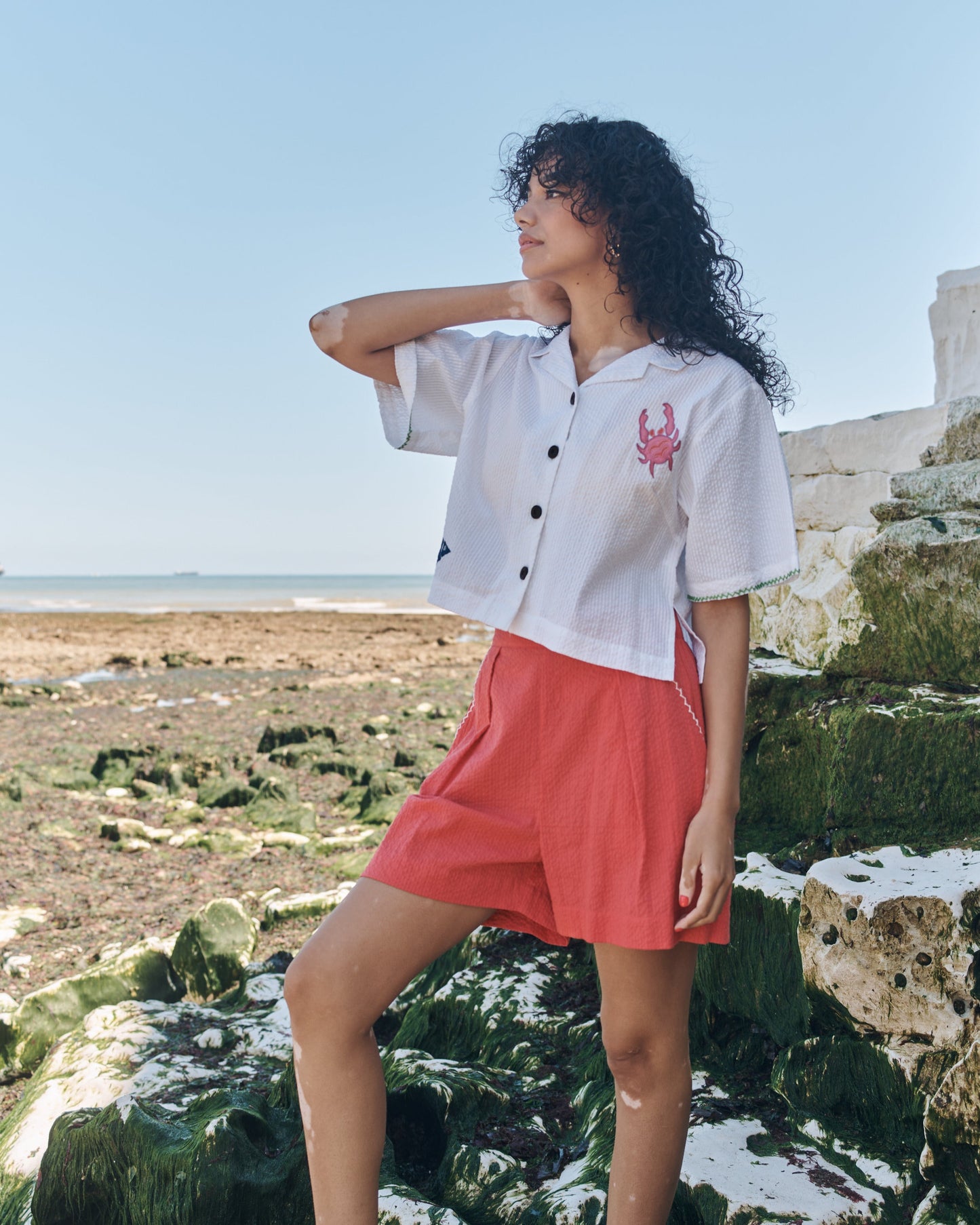 Lowie Applique White Sea Shirt
