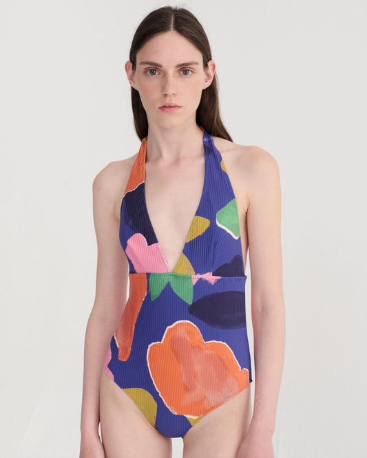 Bobo Choses Blooming Pattern V-Neck Swimsuit