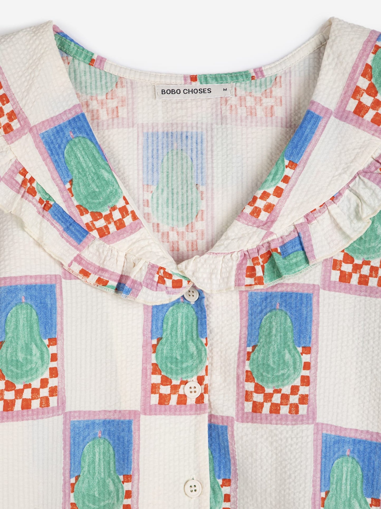 Bobo Choses Pear Pattern Collar Shirt