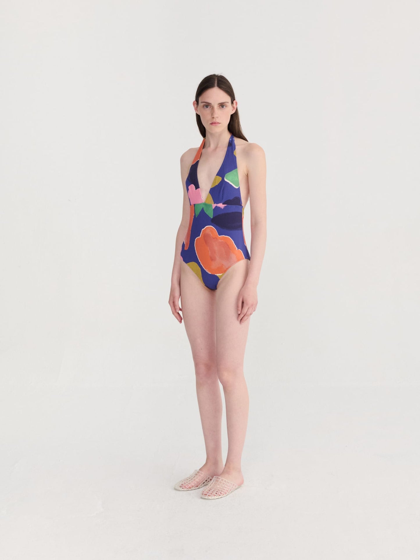 Bobo Choses Blooming Pattern V-Neck Swimsuit