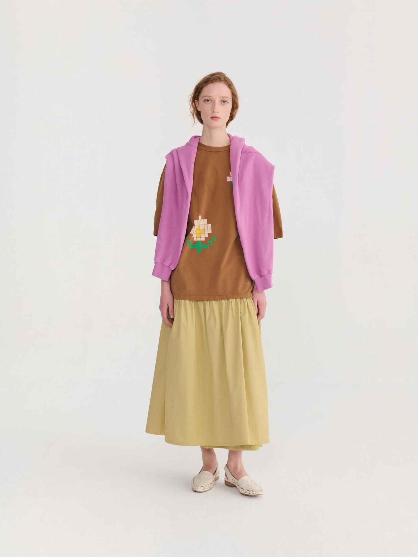 Bobo Choses Pixel Flowers Oversize T-Shirt