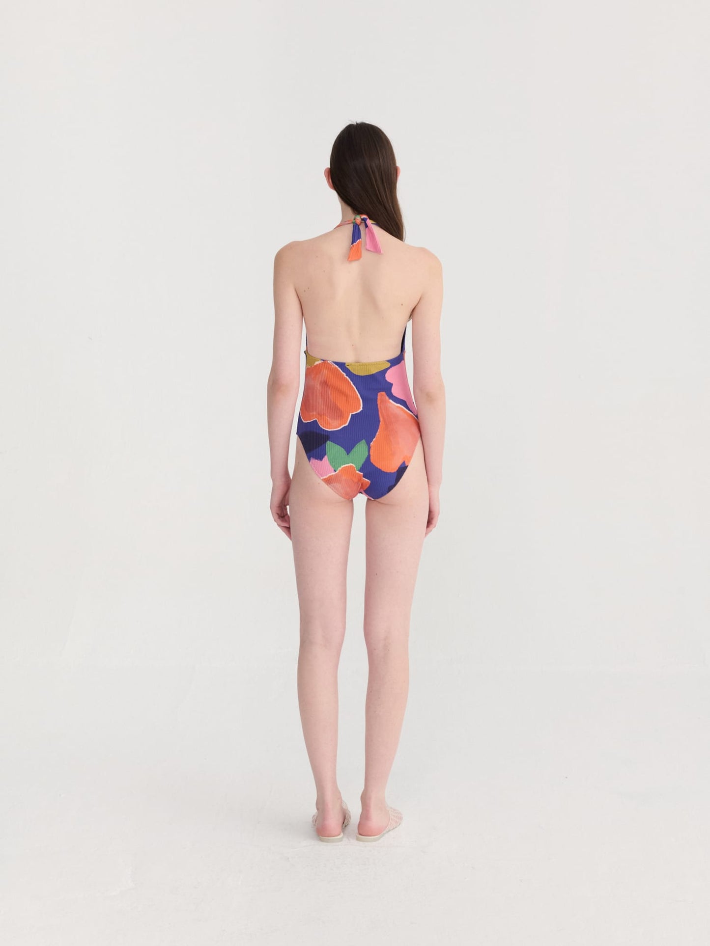 Bobo Choses Blooming Pattern V-Neck Swimsuit