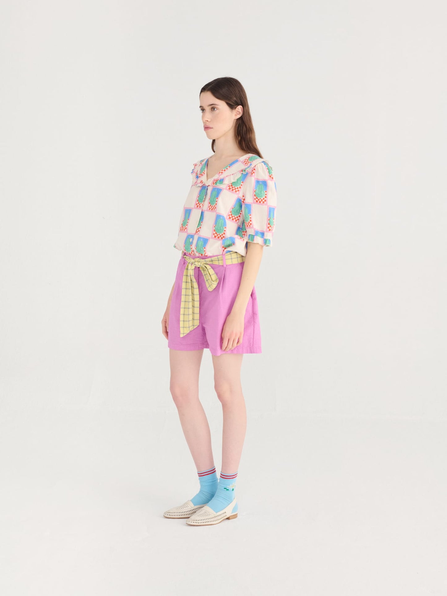Bobo Choses Pear Pattern Collar Shirt