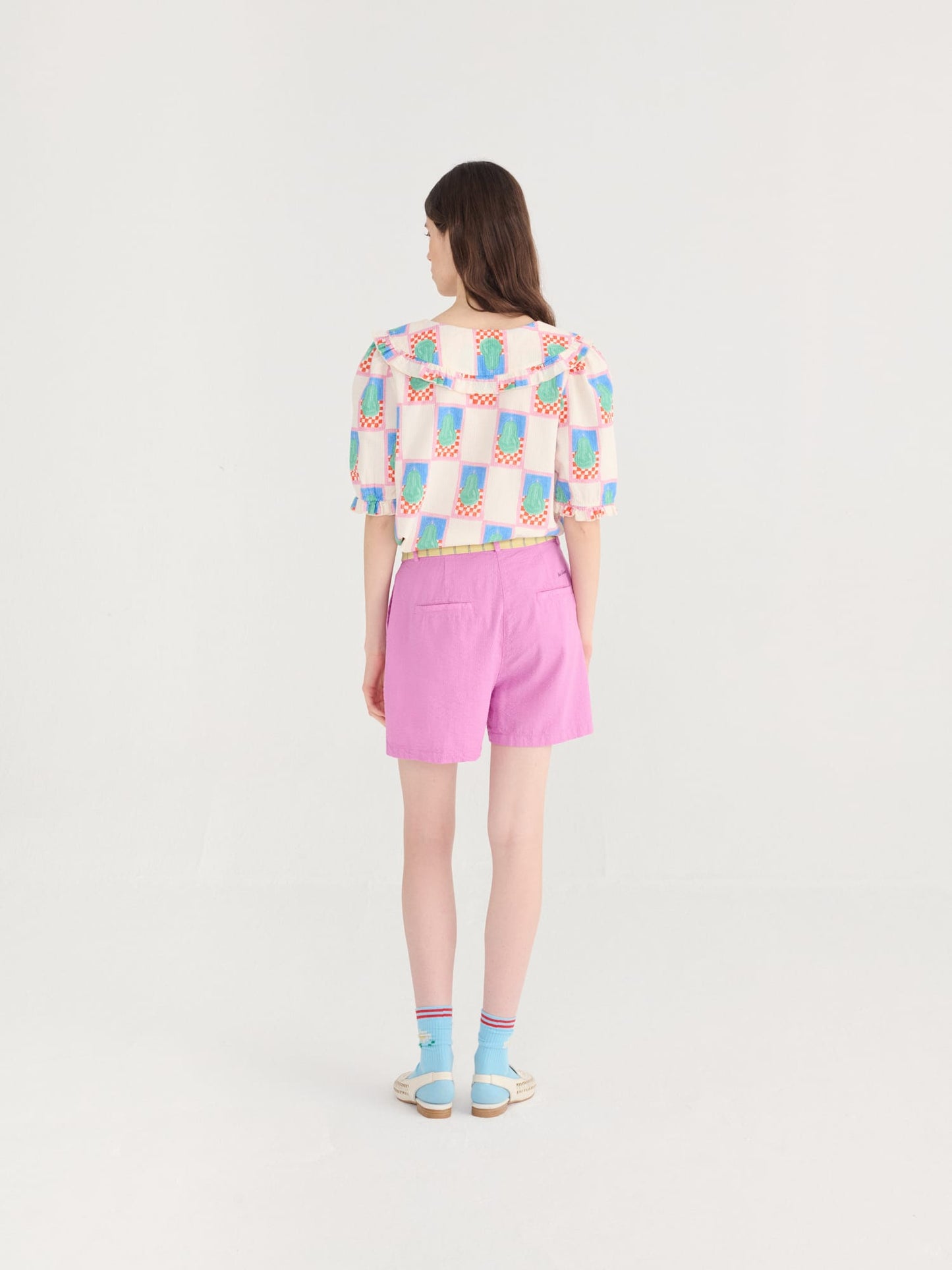Bobo Choses Pear Pattern Collar Shirt