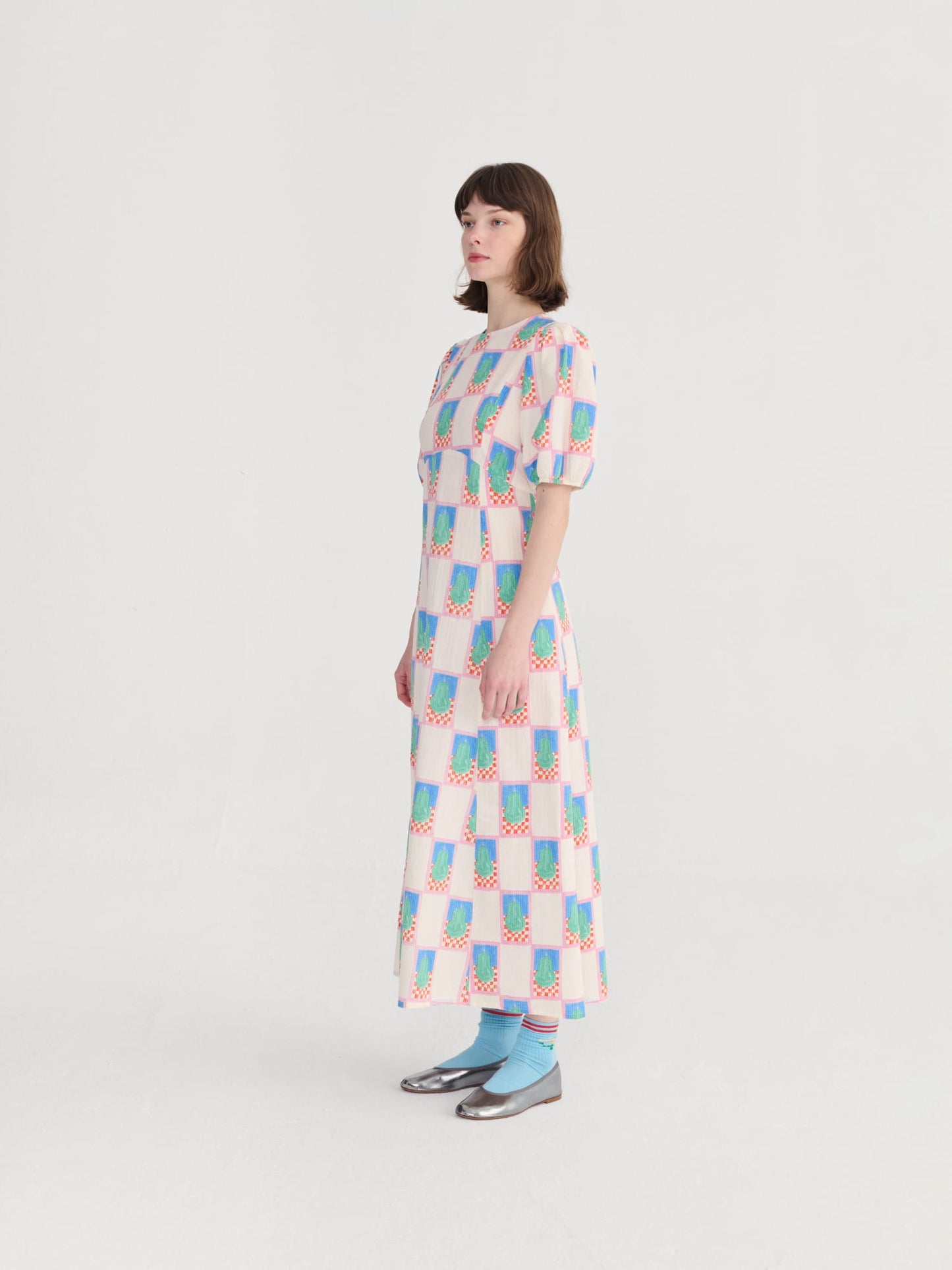 Bobo Choses Pear Puff Sleeve Dress