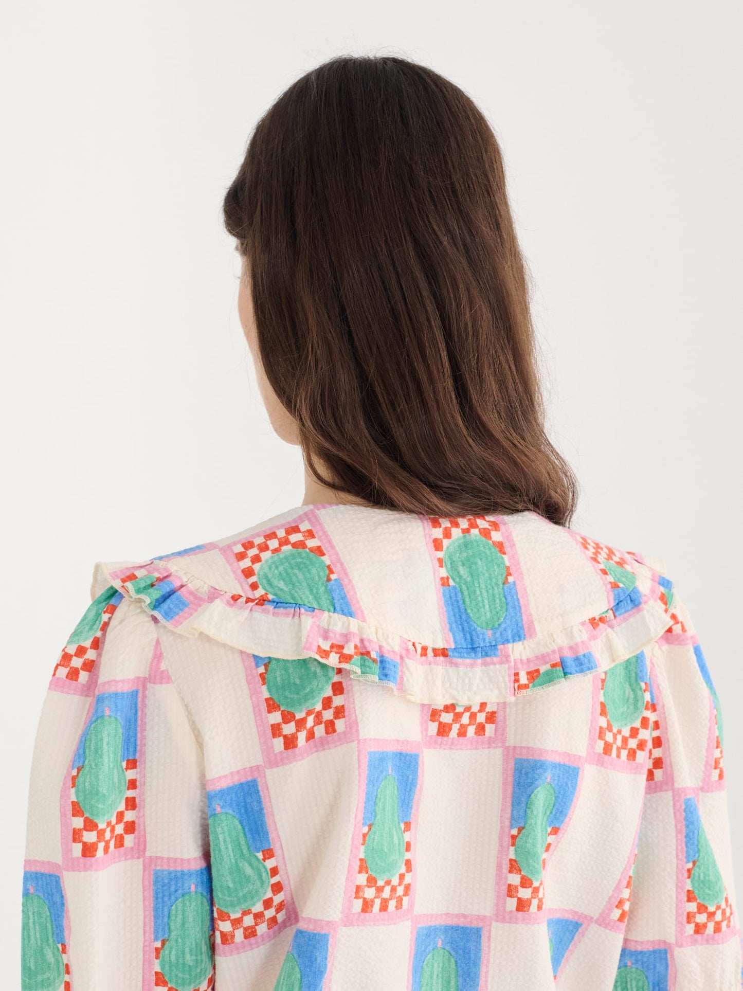 Bobo Choses Pear Pattern Collar Shirt