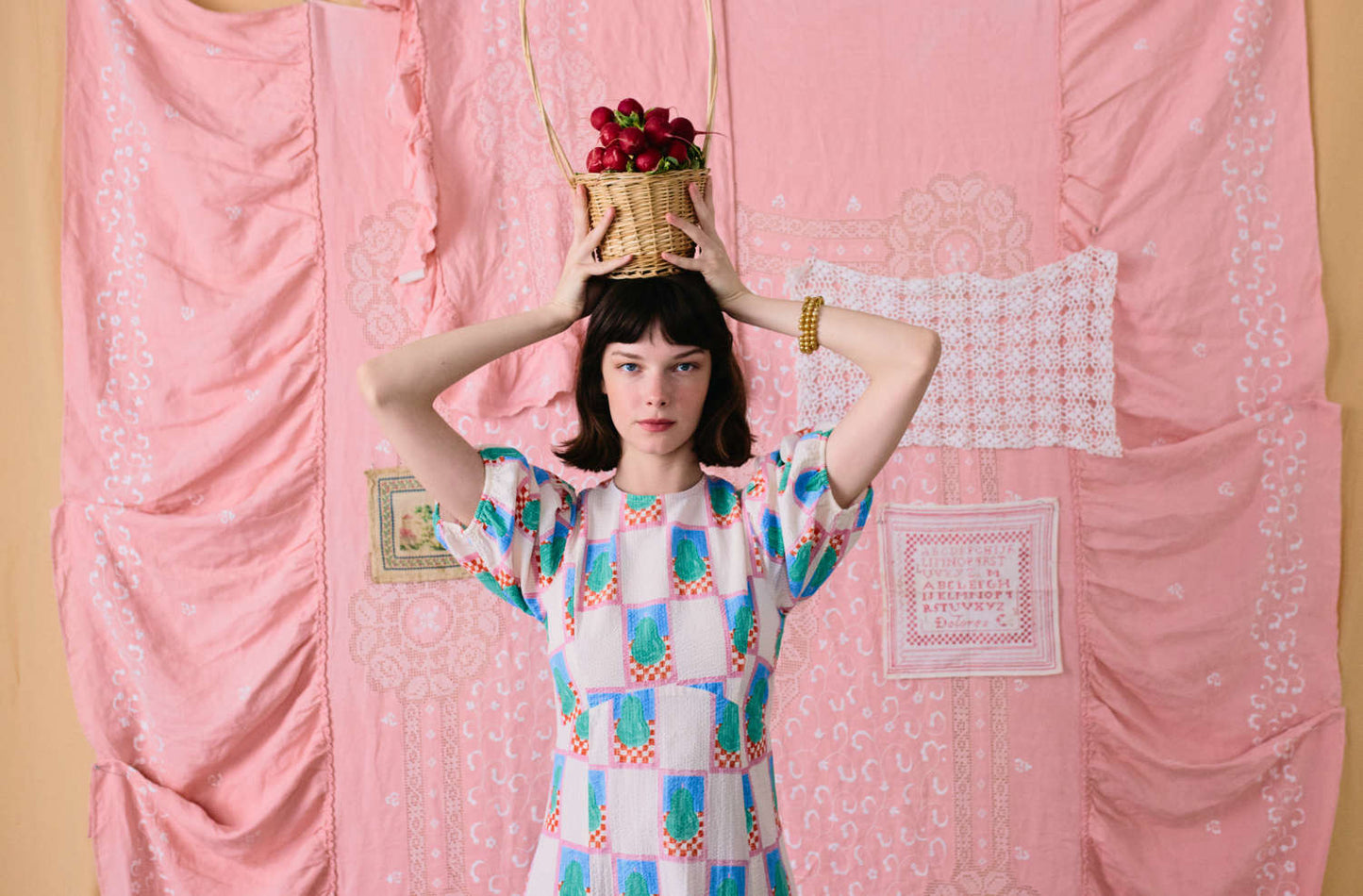 Bobo Choses Pear Puff Sleeve Dress