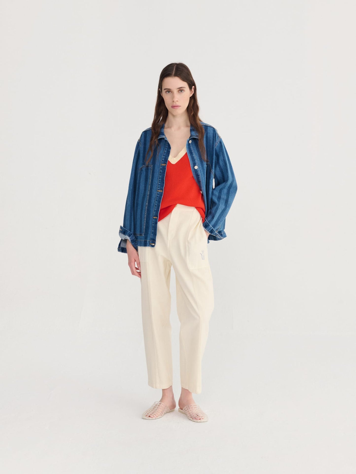 Bobo Choses Stripe Denim Jacket