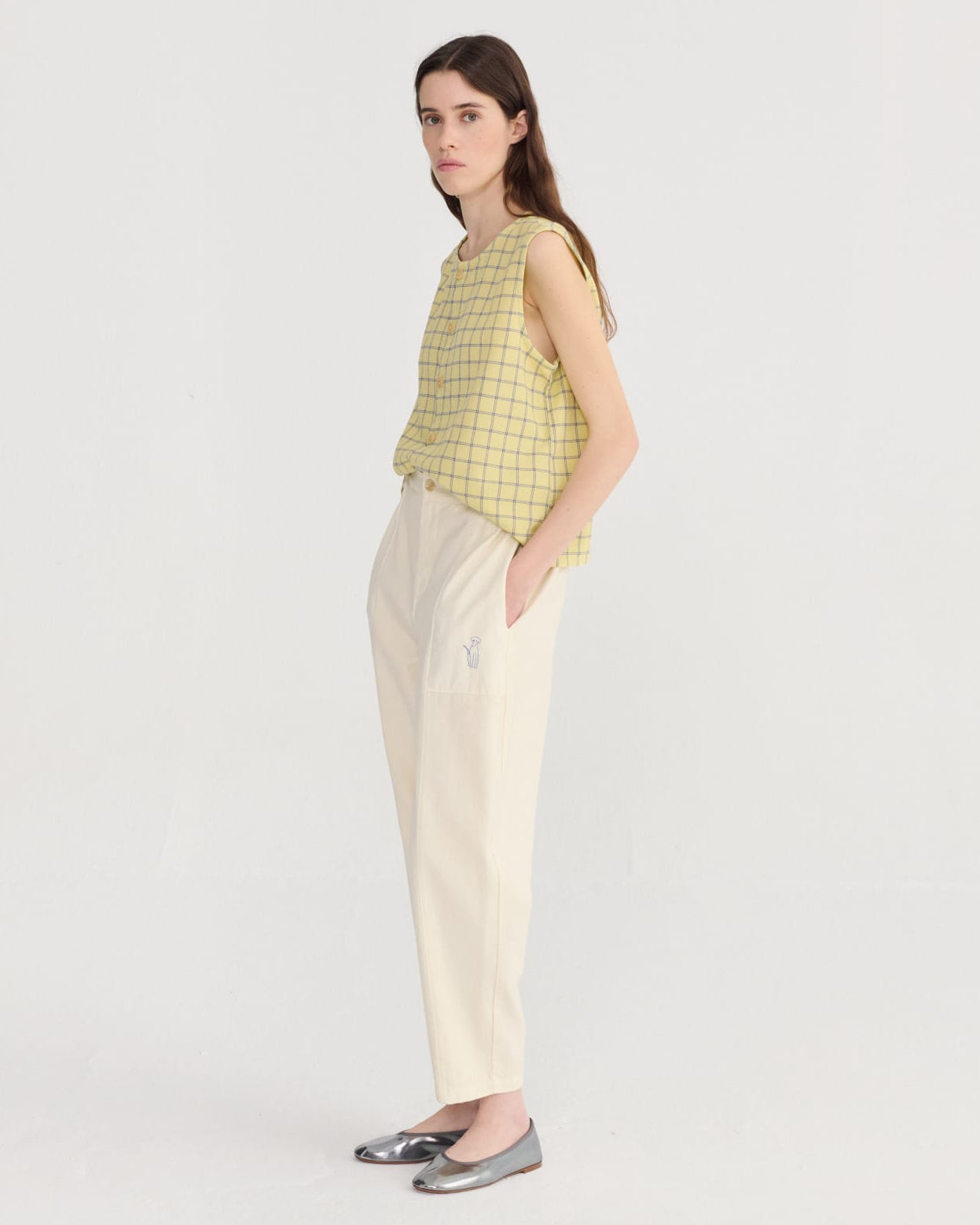 Bobo Choses Ecru Cocoon Pants