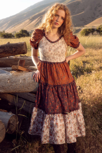 Emily Dress in Fall Floral