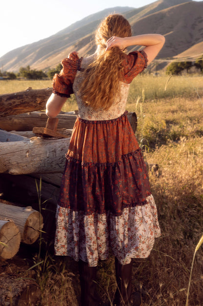 Emily Dress in Fall Floral