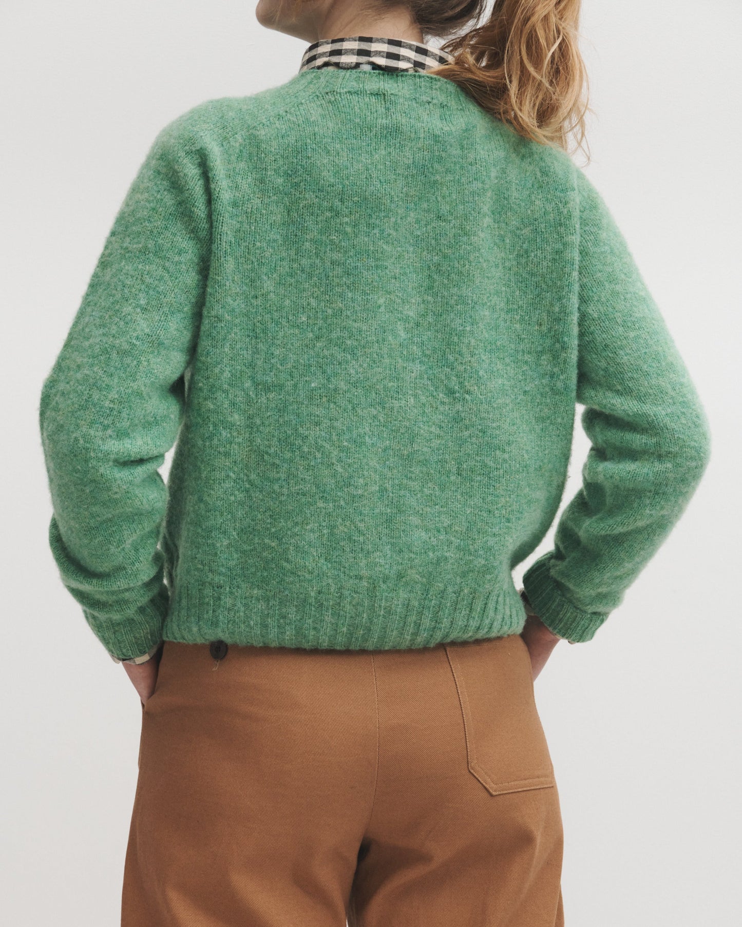 Lowie Mint Brushed Boxy Cardigan