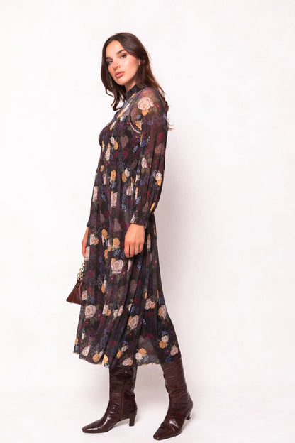 Marla Dress in Winter Floral