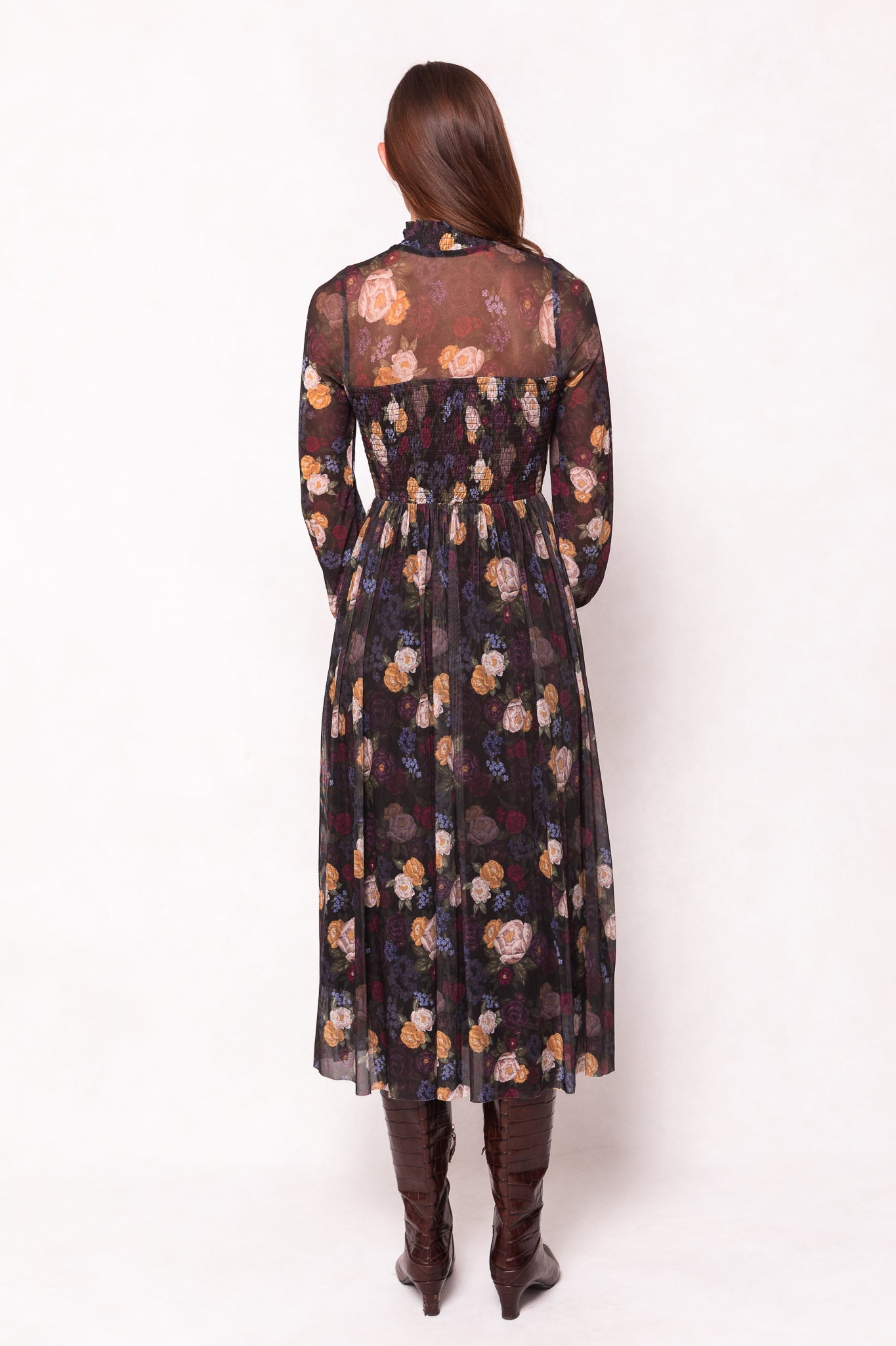 Marla Dress in Winter Floral