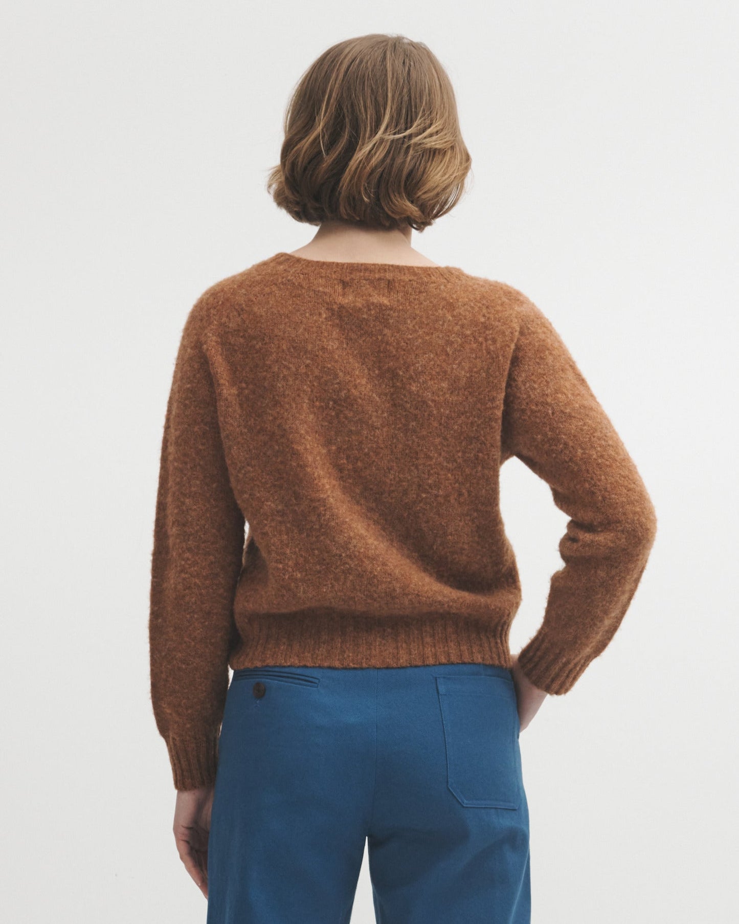 Lowie Whisky Brushed Boxy Cardigan