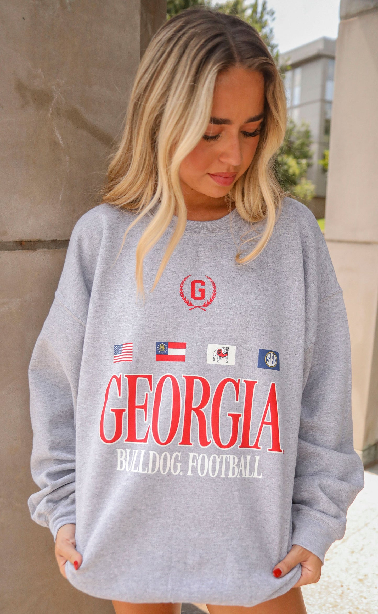 charlie southern: georgia flags sweatshirt