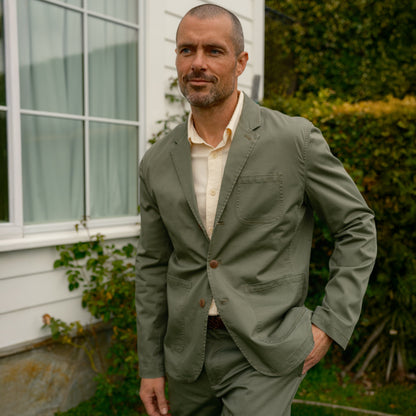 Thompson Stretch Blazer - Olive