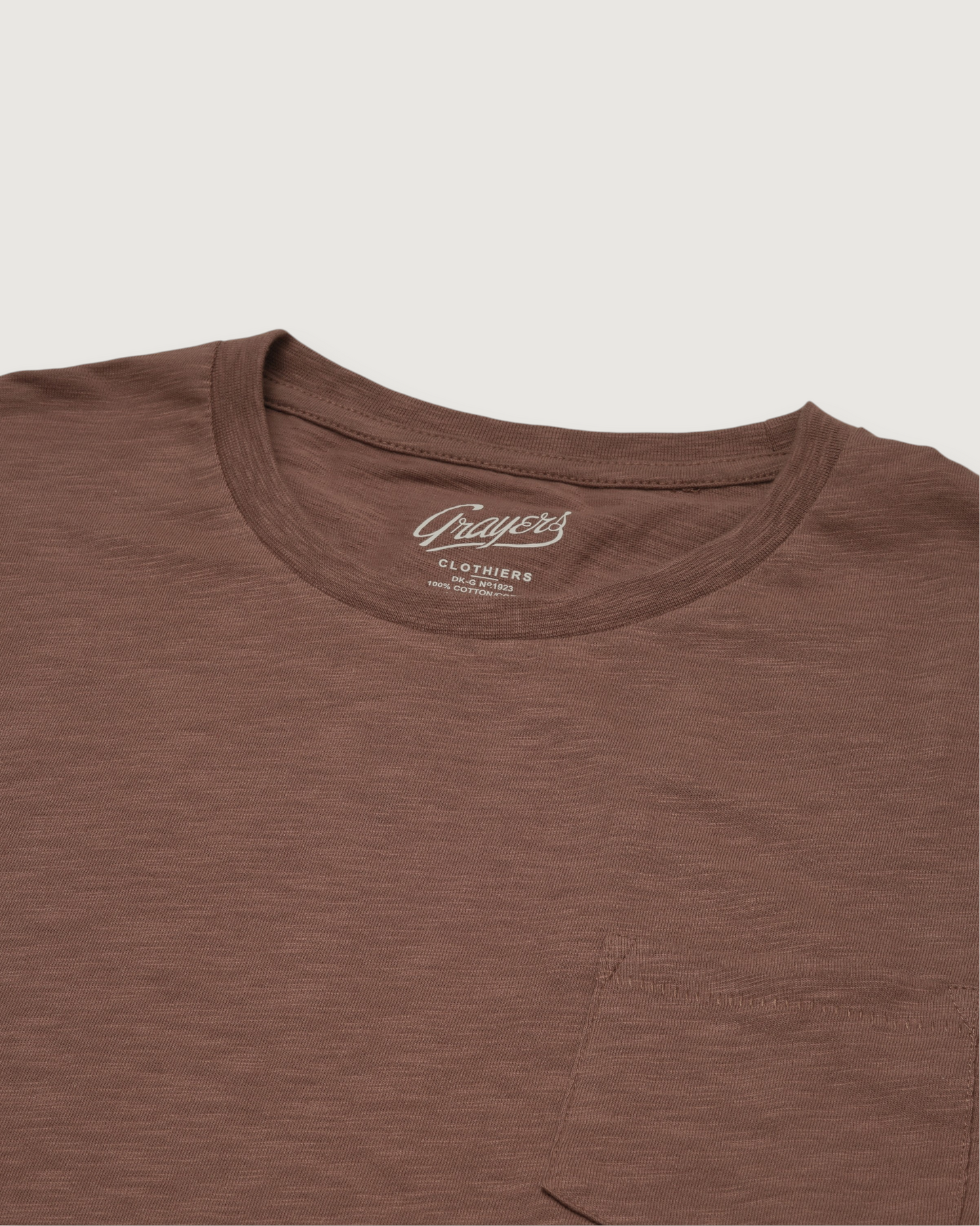 Sunwashed Pocket Tee - Marron