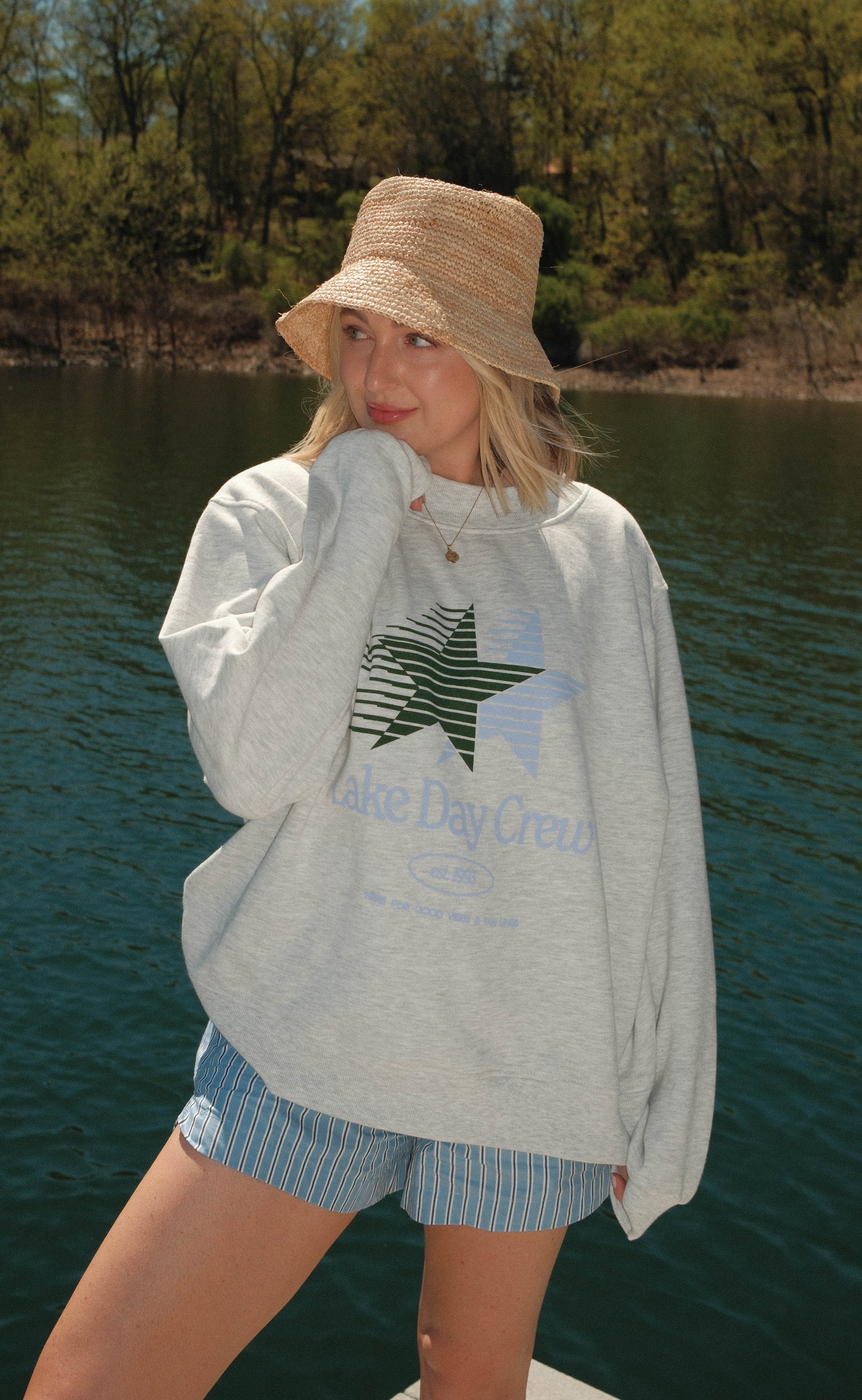 charlie southern x jo johnson overby: lake day mockneck