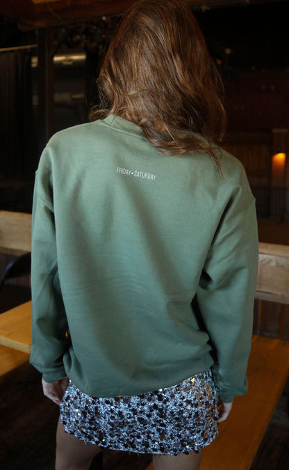 friday + saturday: concert tickets sweatshirt