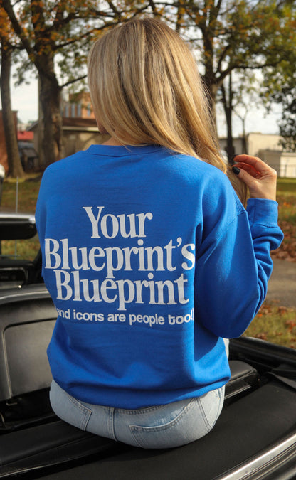 friday + saturday: blueprint sweatshirt