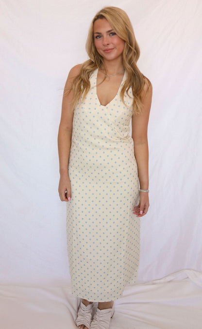 hold me tight halter maxi dress
