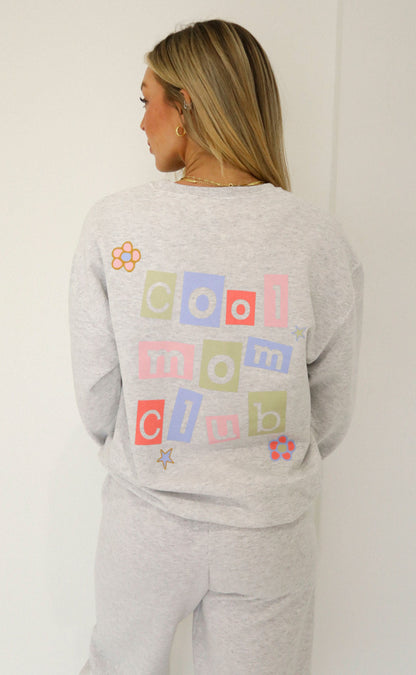 friday + saturday: cool mom sweatshirt