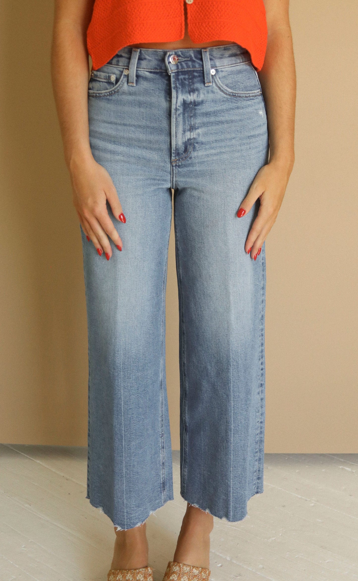 pistola: lana crop highrise ultra wide leg - rhythm vintage