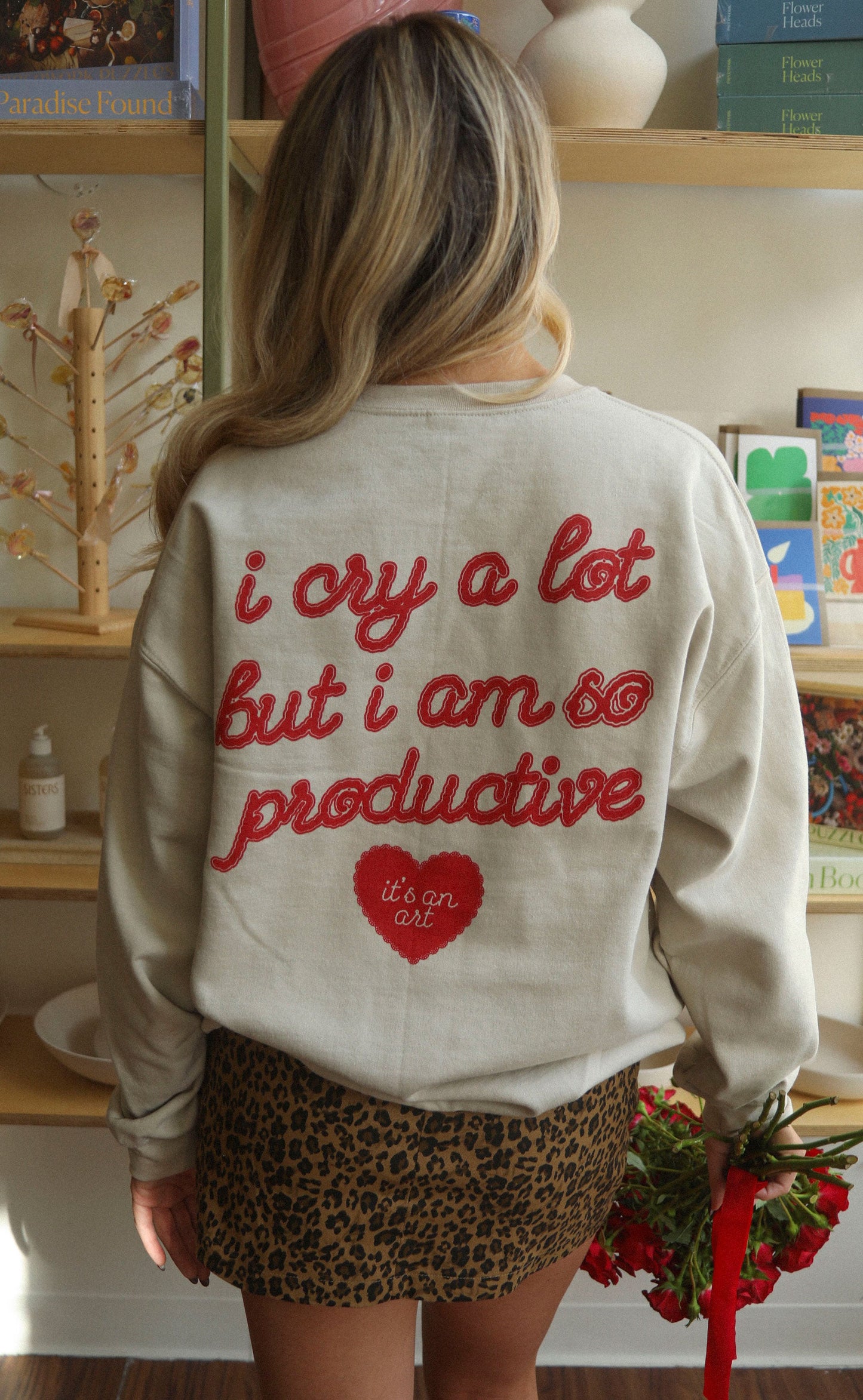 friday + saturday: broken heart sweatshirt