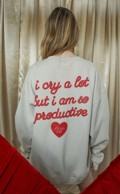 friday + saturday: broken heart sweatshirt