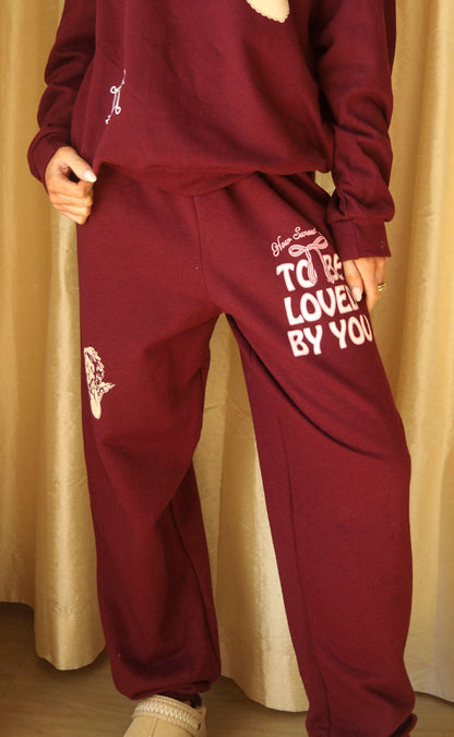 friday + saturday: so this is love sweatpants