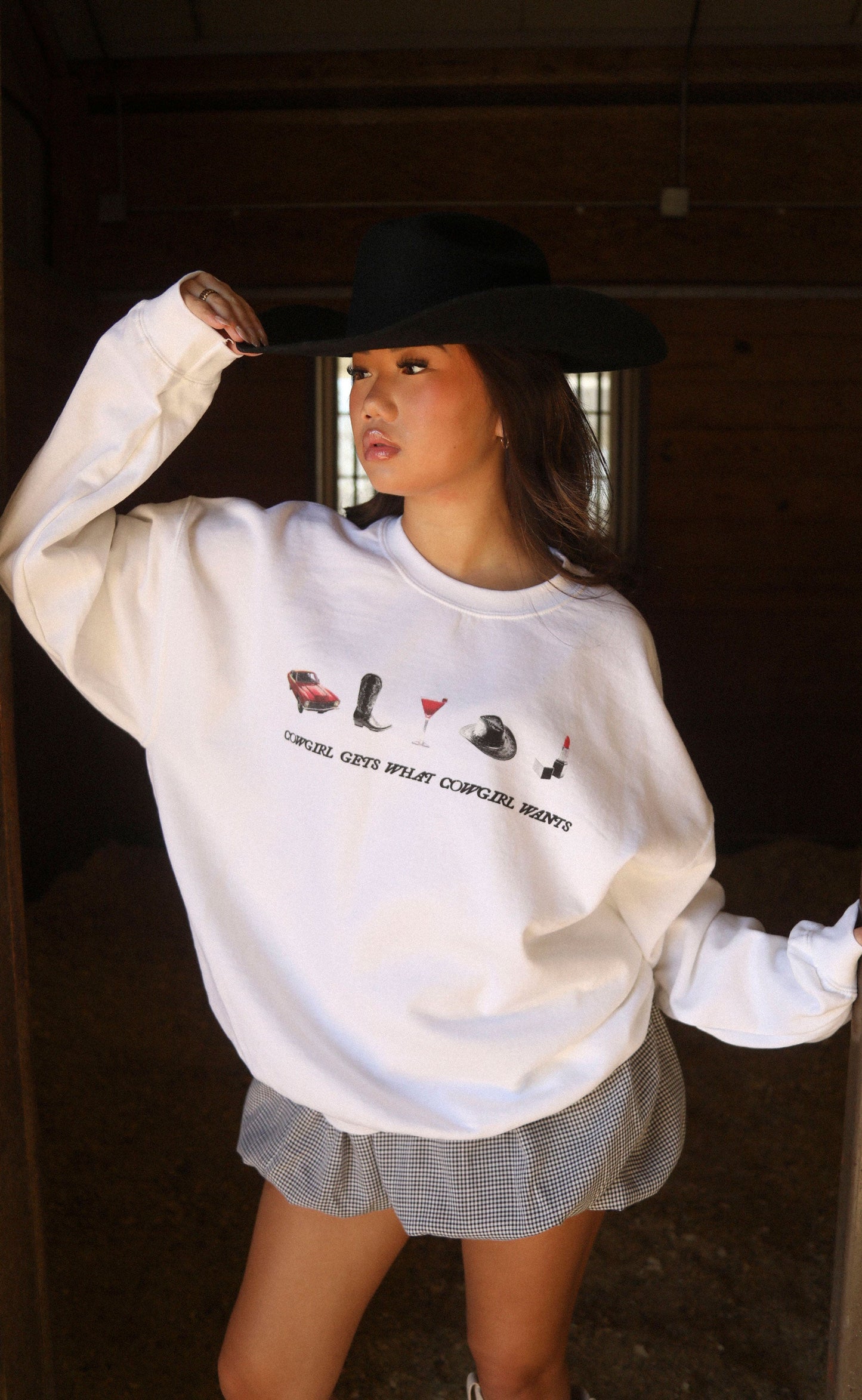 charlie southern: what cowgirl wants sweatshirt