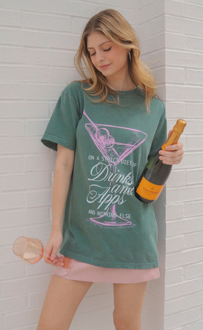 friday + saturday: drinks and apps t shirt