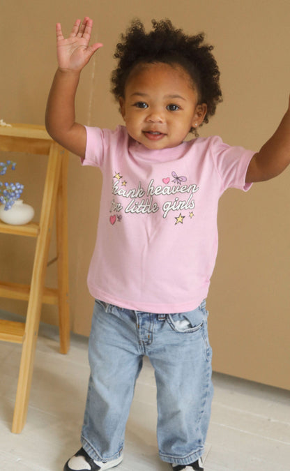 friday + saturday: thank heaven for little girls tee (baby)