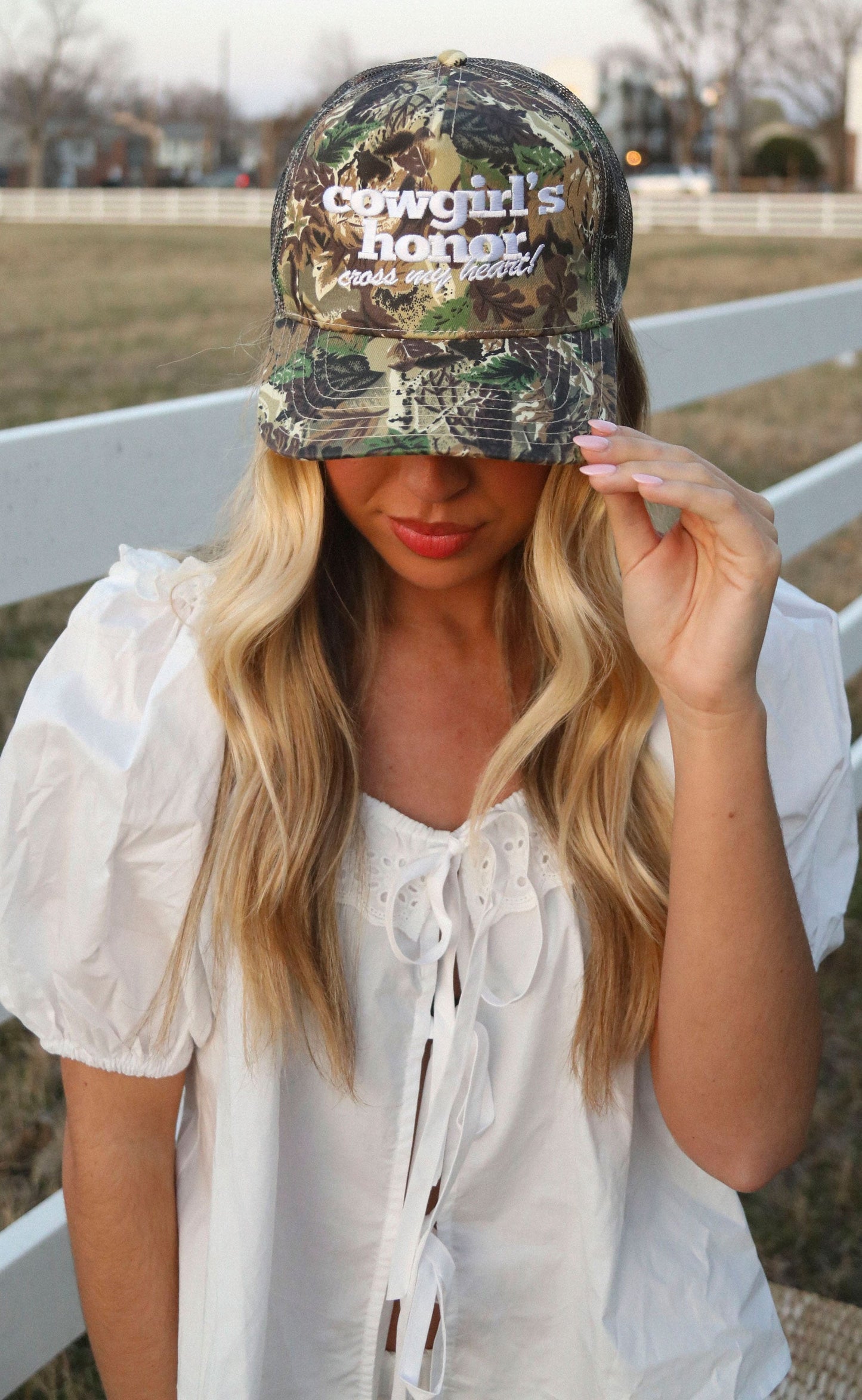 charlie southern: cowgirls honor trucker hat