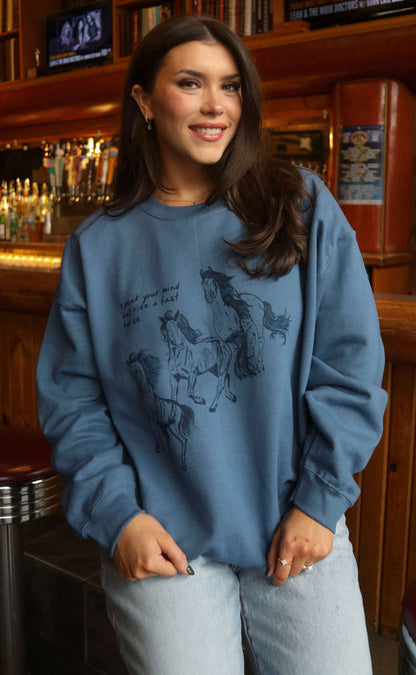 charlie southern: ride a fast horse sweatshirt