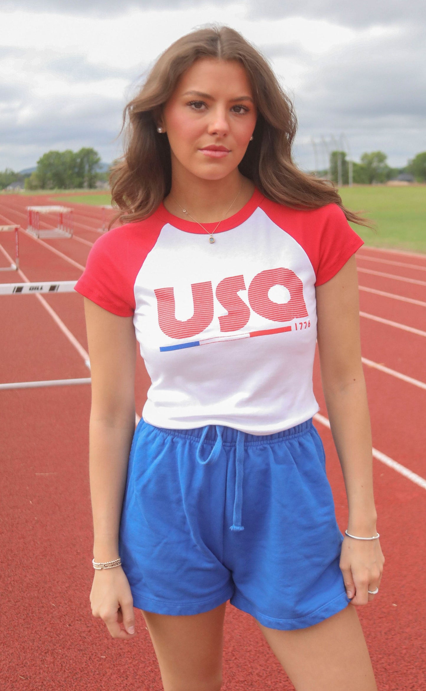 friday + saturday: usa baby tee