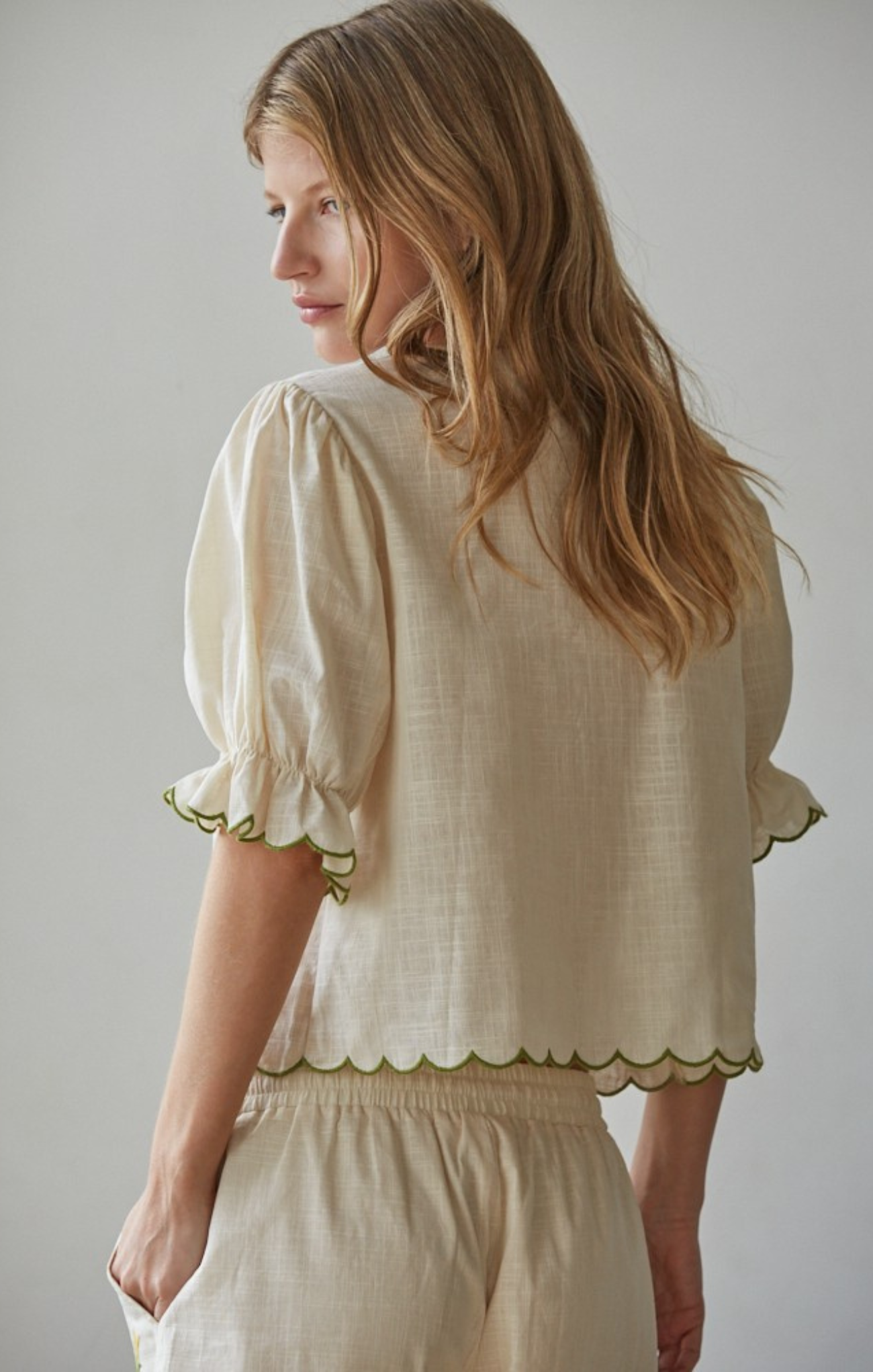 Artemisia Front Tie Top