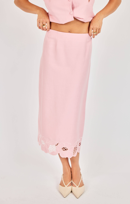 Blushing Midi Skirt