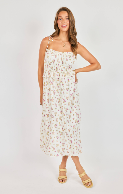 Bouquet Sweetheart Midi Dress