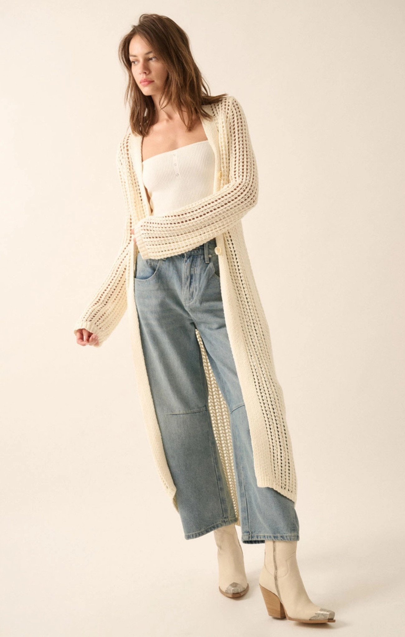 Daphne Crochet Duster Cardigan