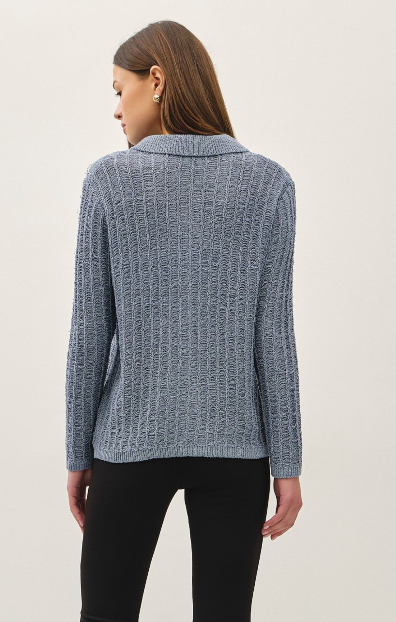 Daphne Textured Collared Cardigan