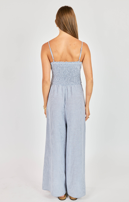 Garden Sun Smocked Jumpsuit