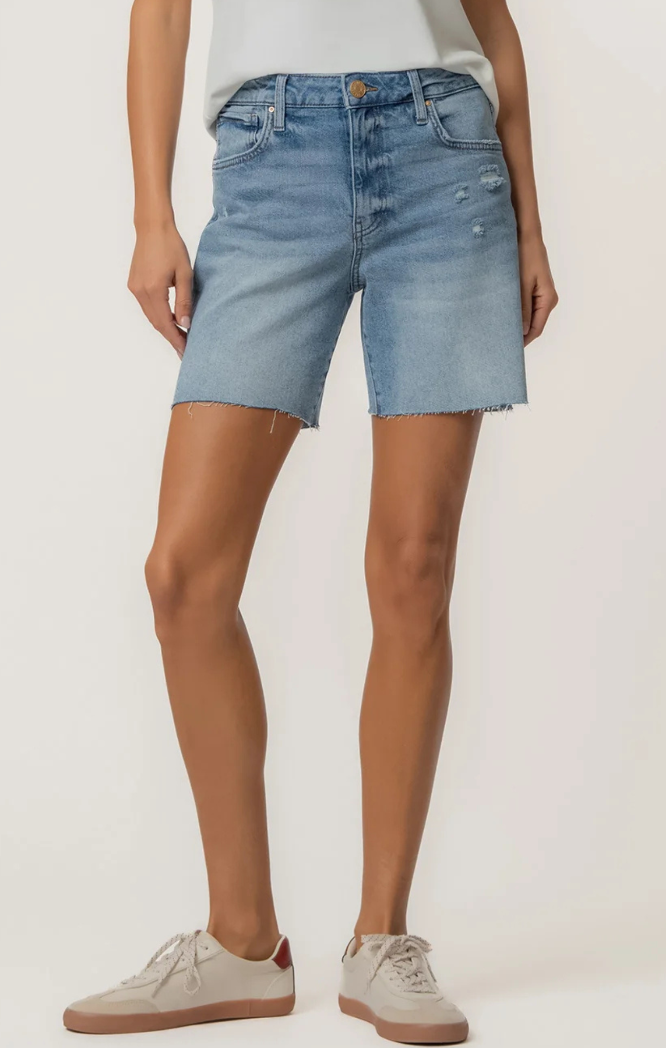Hailey High Rise Short W/ Raw Hem
