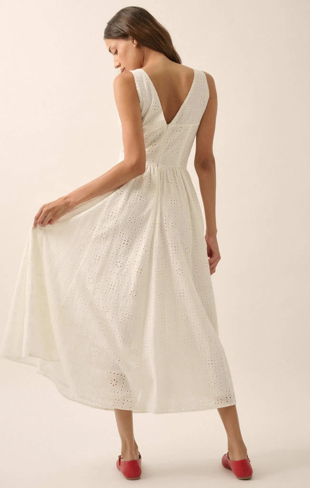 Harper Eyelet Midi Dress